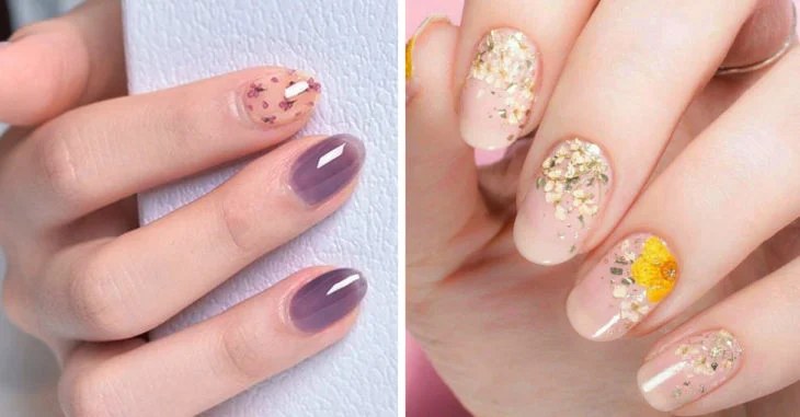 Manicuras florales para recibir la primavera con glamour
