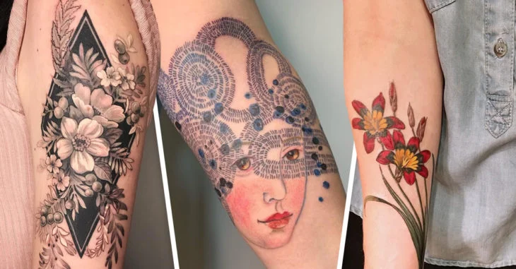 Tatuajes con flores para hacer de tu piel un jardín viviente